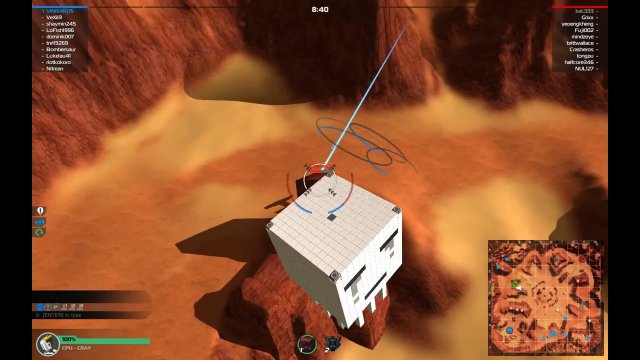 Adventures ghast from Minecraft in Robocraft